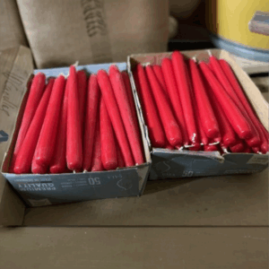 SALE Red 10" Tapered Dinner Candles (Pack 100)