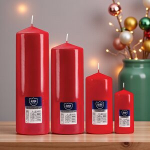 Winter and Christmas Candles
