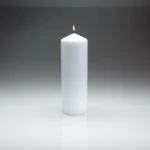 100mm x 300mm White Pillar Candle