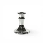 Silver Electroplate Glass Candle Stick